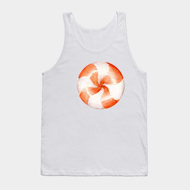 Halloween orange candy circle Tank Top by shoko